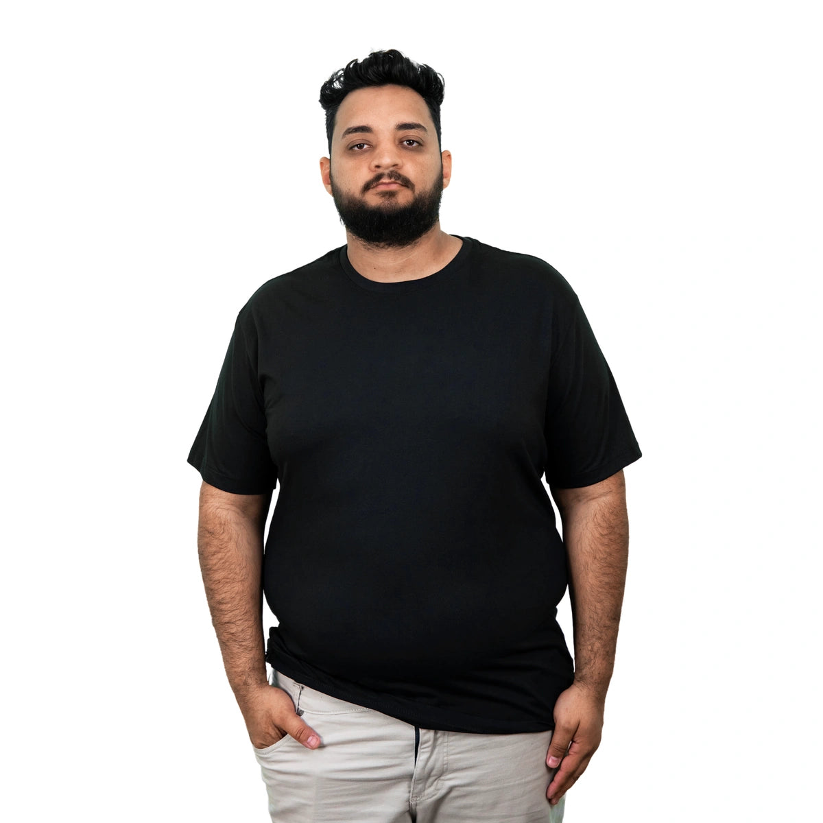 Kit 10 Camisas Plus Size Masculina Lisa Algodão Premium