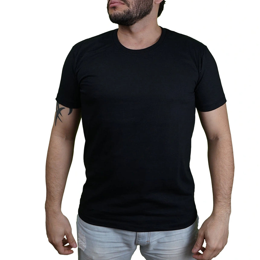 Kit 4 Camisas Masculina Lisa Algodão Premium Abuzze