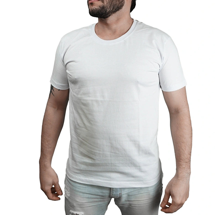 Camiseta Masculina Básica Lisa Algodão Premium Abuzze