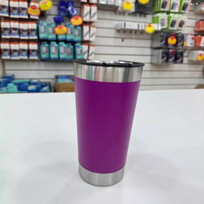Copo Térmico Aço Inox Isolamento com tampa e abridor 473ml